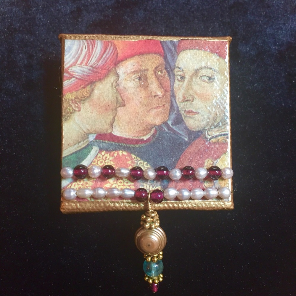 Grace and Viola Art brooch